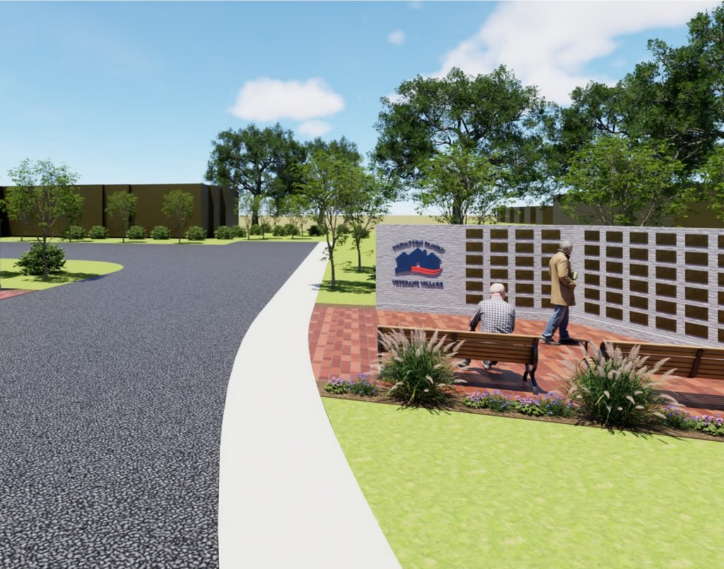 Rendering of the Thompson Family Veterans Village